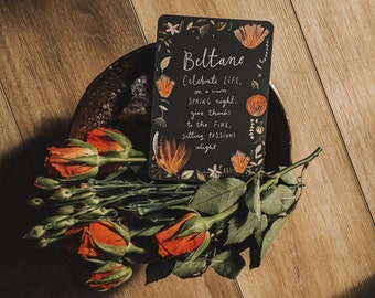 Beltane Blessings Art Print Altar Card