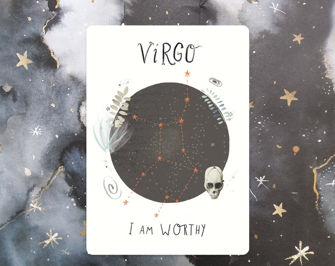 Virgo Zodiac Affirmation Mini Print