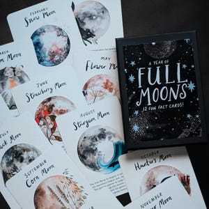 A Year Of Full Moons A6 Card Pack