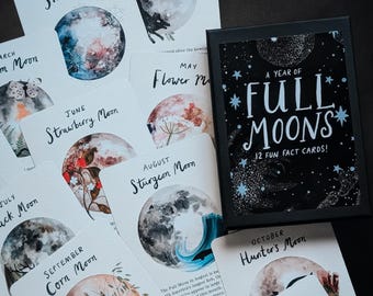 A Year Of Full Moons A6 Card Pack