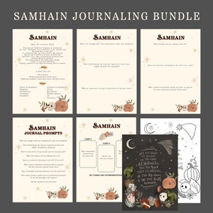 Samhain Journaling Colouring Tarot & Print Digital Bundle