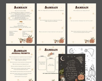 Samhain Journaling Colouring Tarot & Print Digital Bundle