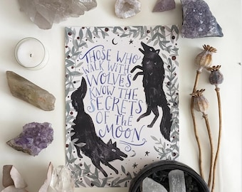 Digital Download Walk With The Wolves Art Print