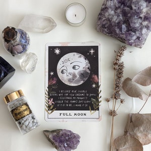 Vollmond Altar Karte Kunstdruck