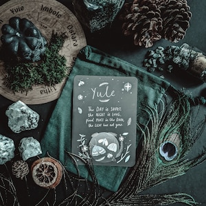 Yule Winter-Sonnenwende Segen Kunstdruck Altar Karte
