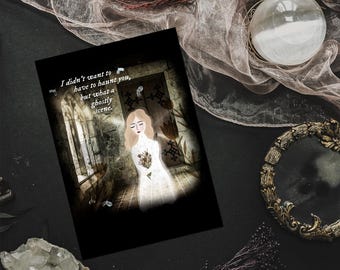 SALE Taylor Swift Lyrics Ghostly Scene A5 Art Print