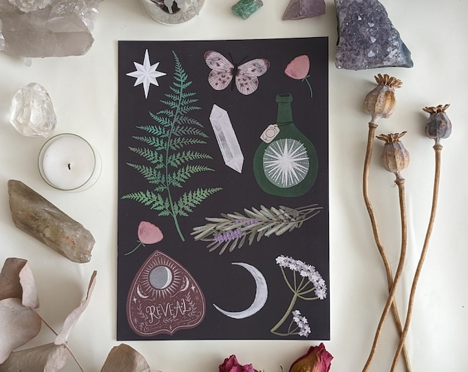 Earth Magick Illustrated Art Print