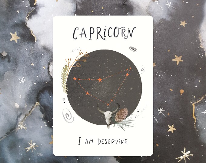 Capricorn Affirmation Mini Print