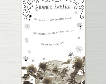Summer Solstice Printable Journal Art Prompts
