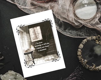 SALE Taylor Swift Lyrics Haunted House A5 Art Print