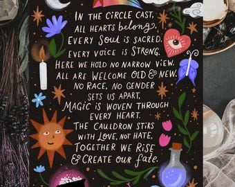 The Witch's Welcome A5 Illustrated Art Print