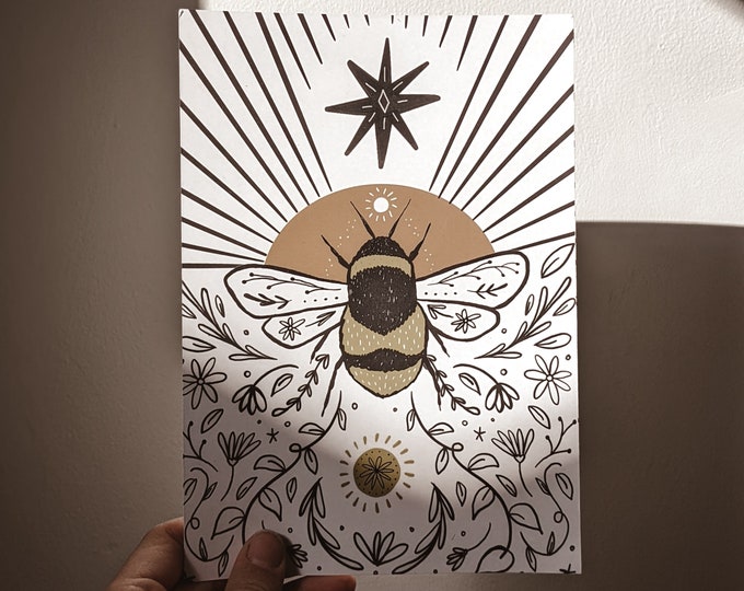 Bee Magick Illustration Print