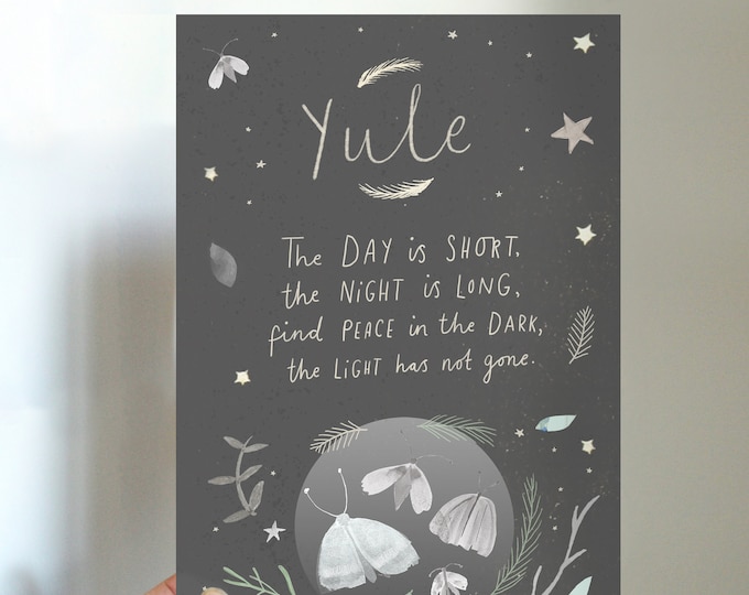 Yule Winter Solstice Blessings Printable