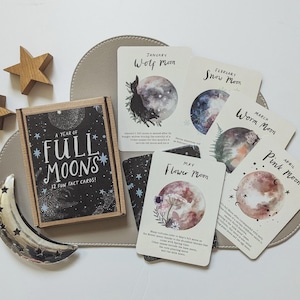 Pack de cartes A6 Pleines lunes Un an