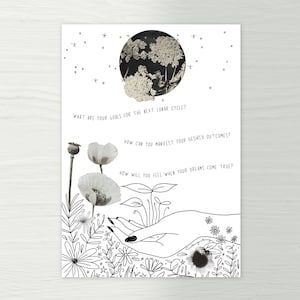 New Moon Ritual Printable Journal Art Prompts