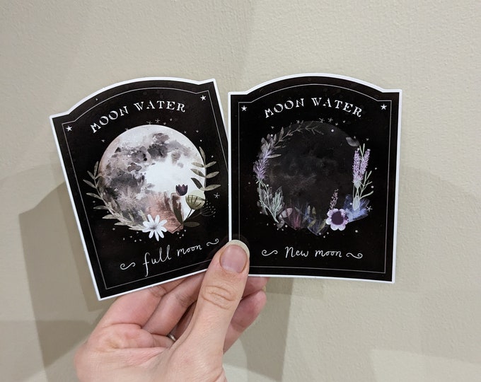 Full/New Moon Water Sticker