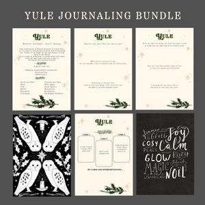 Yule Journaling Colouring Tarot & Print Digital Bundle