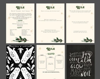 Yule Journaling Colouring Tarot & Print Digital Bundle