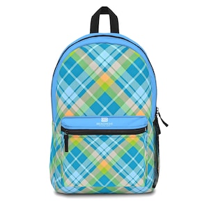 Stylish Plaid Backpack for School, Travel, Kids, College Students, Summer Adventures, Back-to-School