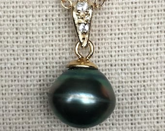 Tahitian Black Pearl Pendant