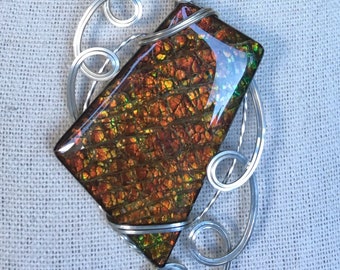 Colgante de ammolita