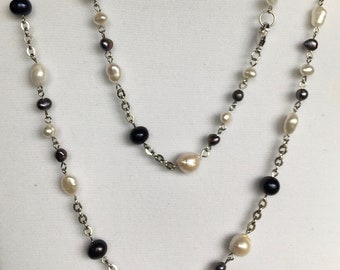 Genuine Pearl Necklace - “Date Night” by Vantel Pearls - Approx 38" Length - Please Read Description
