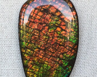 Ammolite Pendant - Large and Sparkly!