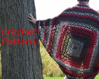 Crochet Cocoon Cardigan Pattern (PDF Digital Download)