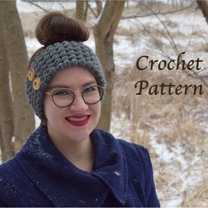 Crochet Headband Pattern: Elegant Ear Warmer Headband (PDF Digital Download)