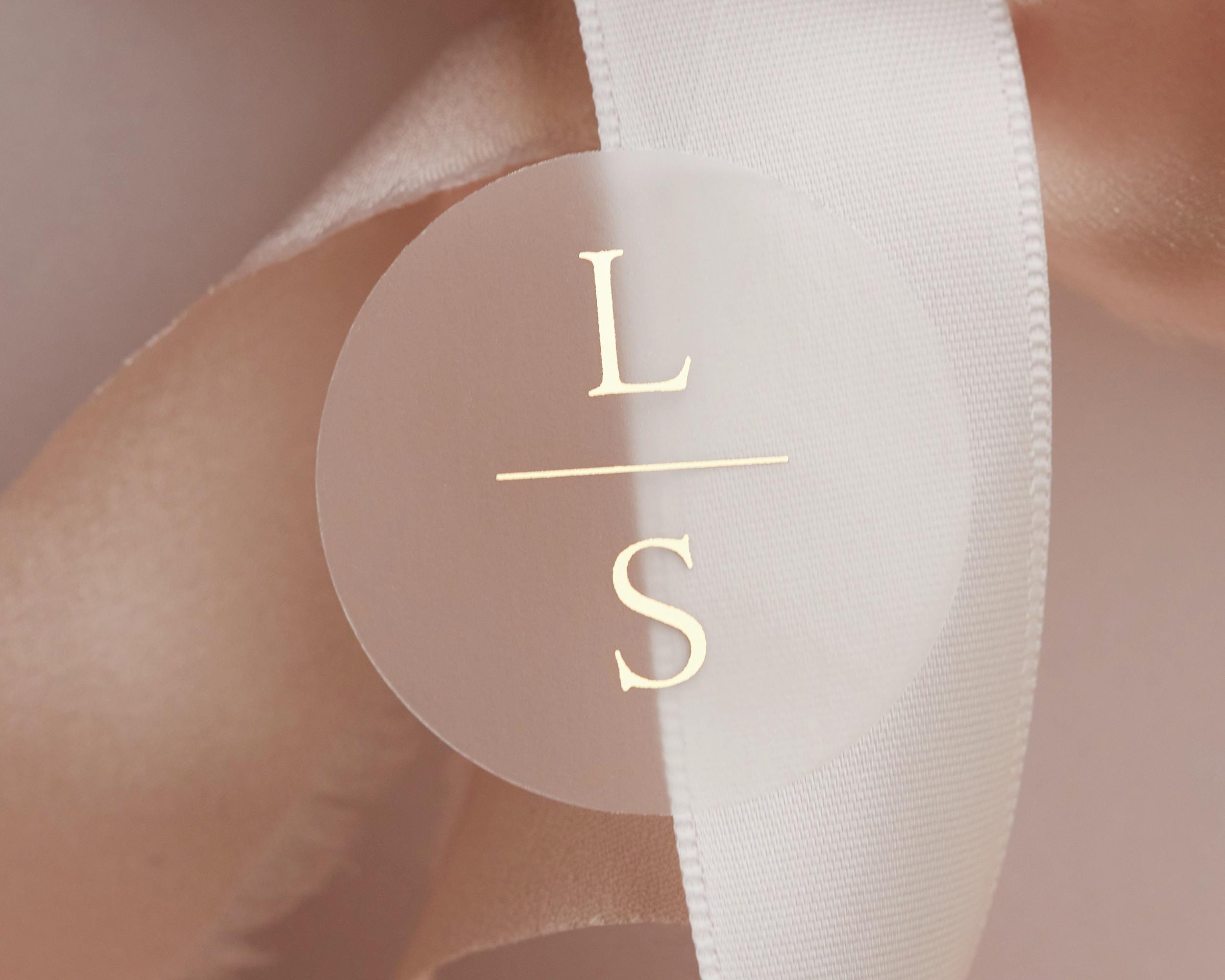 Personalized Foil Wedding Stickers