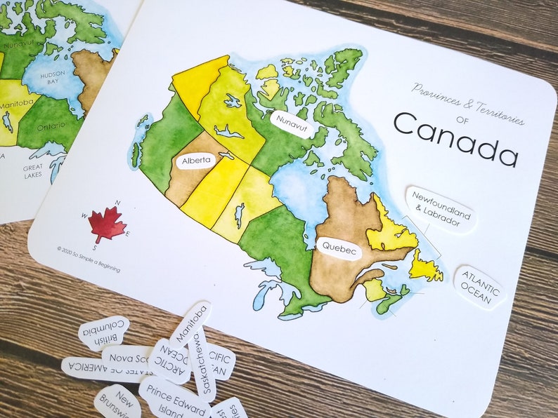 Oh Canada: An Introduction to the Great White North Homeschool Printable Geography 3-Part Cards image 4
