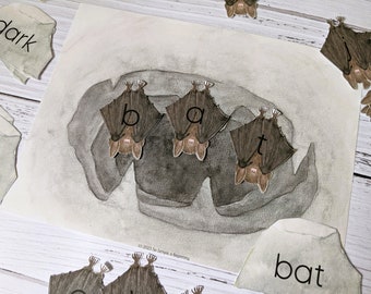 Spelling Bats | Language Arts | Homeschool Printable