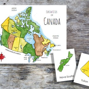 Oh Canada: An Introduction to the Great White North Homeschool Printable Geography 3-Part Cards image 5