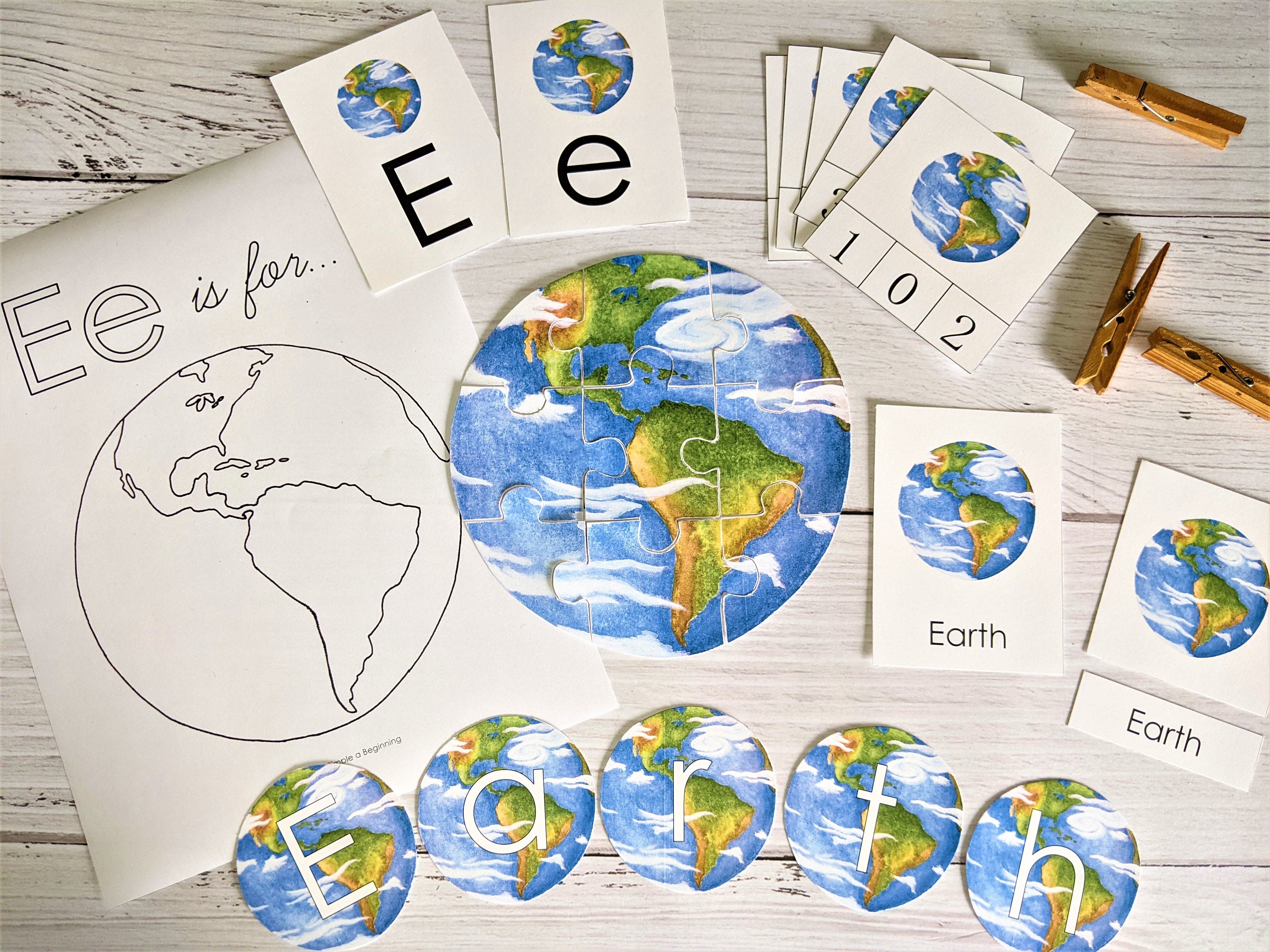 Earth Activity Pack Homeschool Printable Early Years | Etsy