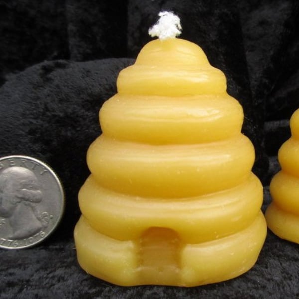 Bee hive votive candle 100% pure beeswax from my bee hives beehive long lasting clean dripless smokeless  hypoallergenic all natural
