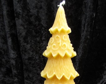 100% pure beeswax Christmas Tree candle wax is from my bee hives in PA long lasting clean dripless smokeless  hypoallergenic all natural