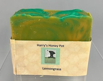Lemongrass Soap - Homemade, All Natural, and Palm Free, Vegan friendly