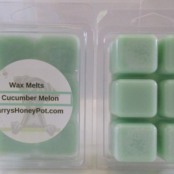 Cucumber Melon Wax Melts Tarts Homemade Soy Wax for your Wax Melter Great Gift Idea Aromatherapy stocking stuffer christmas gifts favors