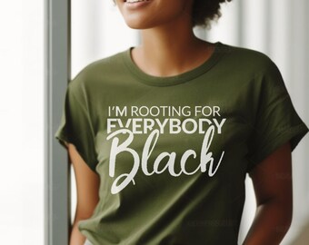 Ik ben aan het rooten voor iedereen Zwart - Issa Rae - Shirt