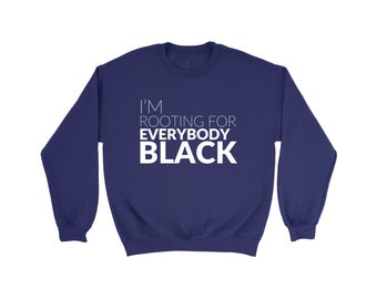 Ik ben wroeten voor iedereen zwart - melanine Magic - Crewneck Sweatshirt