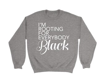 Ik ben wroeten voor iedereen zwart - melanine Magic - Crewneck Sweatshirt