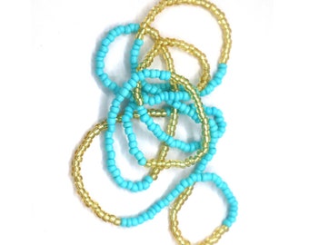 Veel geluk charme Afrikaanse vermagering stretch elastische taille kralen