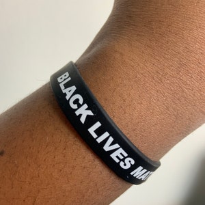 Black Lives Matter Silicone Wristband