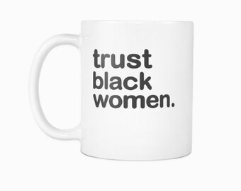 Vertrouwen zwarte vrouwen-Melanin Magic-klassieke witte mok