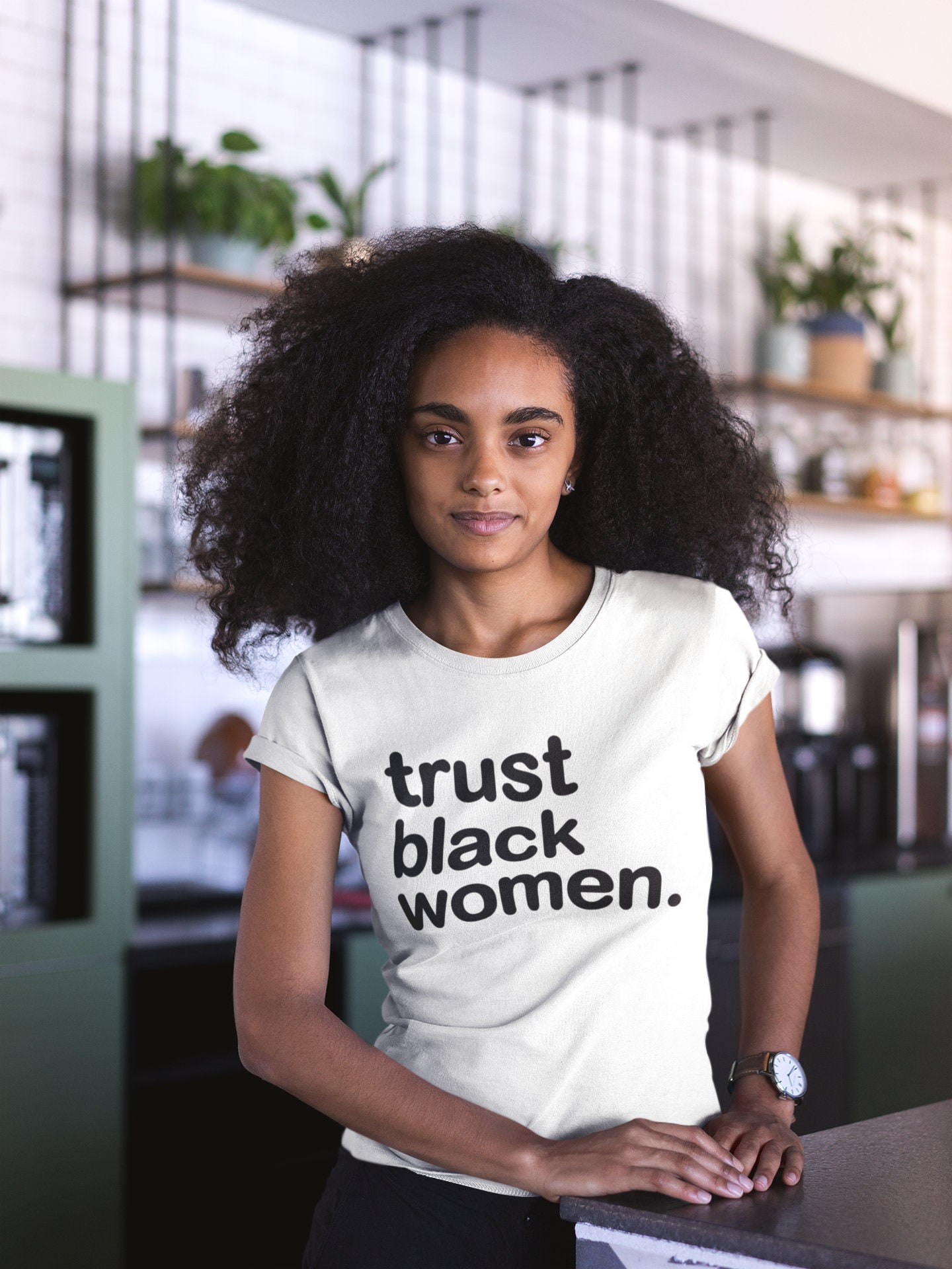 New Trust Black Women T Shirt Limited Edition Black Girl Etsy