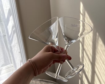 Conjunto de 2 Taças de Martini em Vidro Soprado Luigi Bormioli da Gallerie Collection
