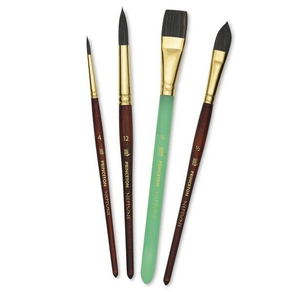 Princeton Neptune Watercolor Brushes 4750 in 7 styles