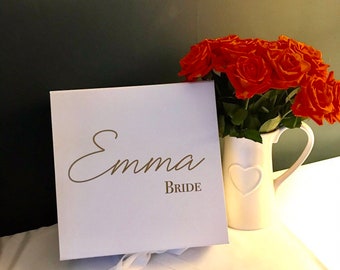 Bridesmaid box ~ bride box ~ bridesmaid proposal ~ personalised gift box ~ groom box ~  bridal party ~ wedding day ~ elegant gift box