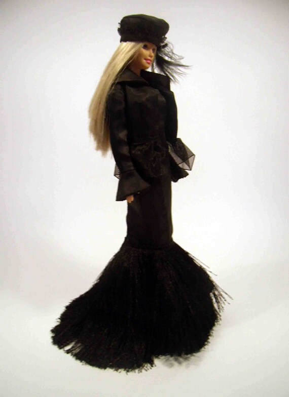 barbie black evening gown