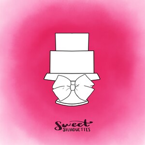 2 Tier Bow Cake Cookie Cutter